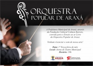 Orquestra faz ensaio ao lar livre