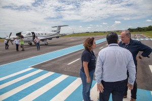 Técnicos da Azul Linhas Aéreas fazem vistoria no Aeroporto Municipal