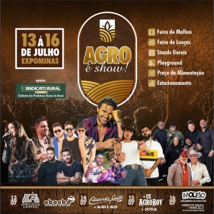 Agro é Show – Falta pouco para começar a maior e melhor festa do produtor rural de Araxá