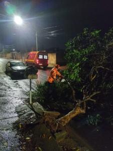 Temporal causa enchentes e inundações em Araxá