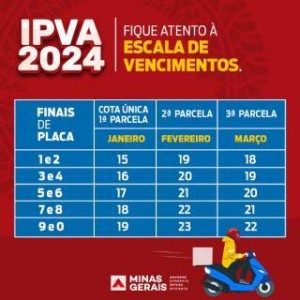 IPVA 2024 já pode ser pago em Minas