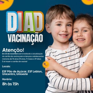 Dia D de Multivacinação acontece neste sábado (23)