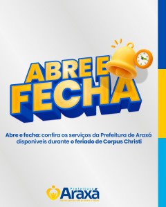 Abre e fecha: confira os serviços da Prefeitura durante o feriado de Corpus Christi