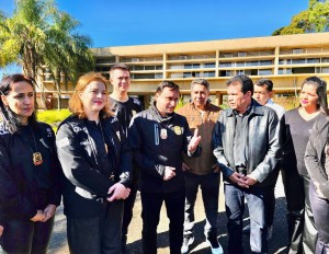 Autoridades visitam obras da nova sede da Delegacia Regional de Polícia Civil de Araxá