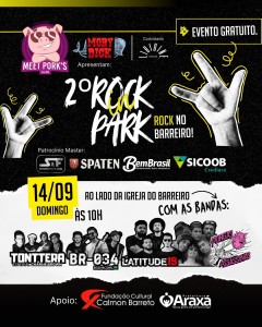 Araxá recebe o 2º Rock in Park com shows de bandas locais e regionais
