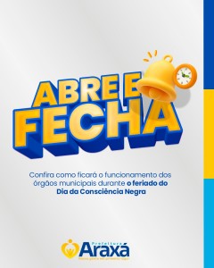 Abre e fecha: confira os serviços da Prefeitura durante o feriado da Consciência Negra