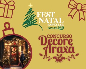 Comércio de Araxá disputa prêmio de melhor decoração de Natal