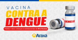 Araxá disponibiliza vacina contra a dengue para crianças e adolescentes de 10 a 14 anos