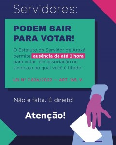Eleições unificadas do CAS: votação é nesta sexta-feira dia 23
