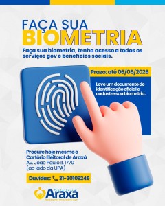 Cartório Eleitoral alerta para prazo final para realização da biometria