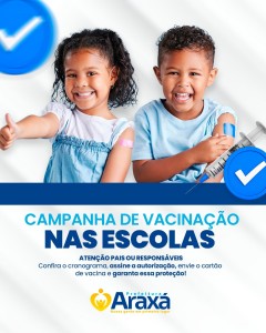 Prefeitura de Araxá inicia vacinação em escolas e Cemeis da zona urbana