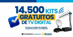 Moradores de Araxá receberão kits gratuitos de TV digital