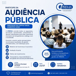 IPREMA promove Audiência Pública para apresentação da Prestação de Contas