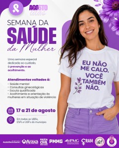 Semana da Saúde da Mulher amplia cuidado e acolhimento