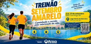 Treinão Setembro Amarelo terá percurso de 4 km no Barreiro