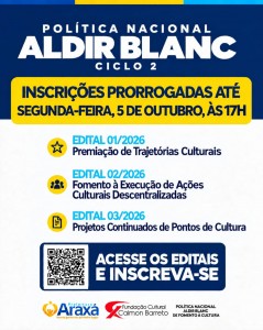 Ainda dá tempo para se inscrever nos editais da Aldir Blanc